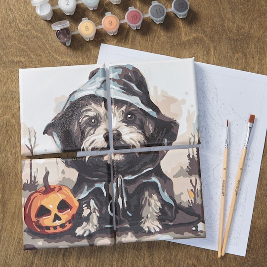 Halloween Dog Paint-by-Number Gallery Mini Kit by Artist's Loft®